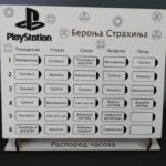 Raspored časova PlayStation sa pločicama na umetanje