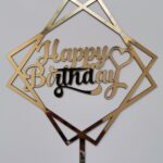 Toperi za tortu Happy birthday u kvadratima