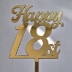 Toper za tortu Happy 18st